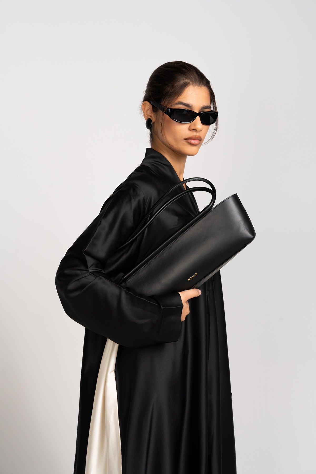 Arc Leather Bag - Black