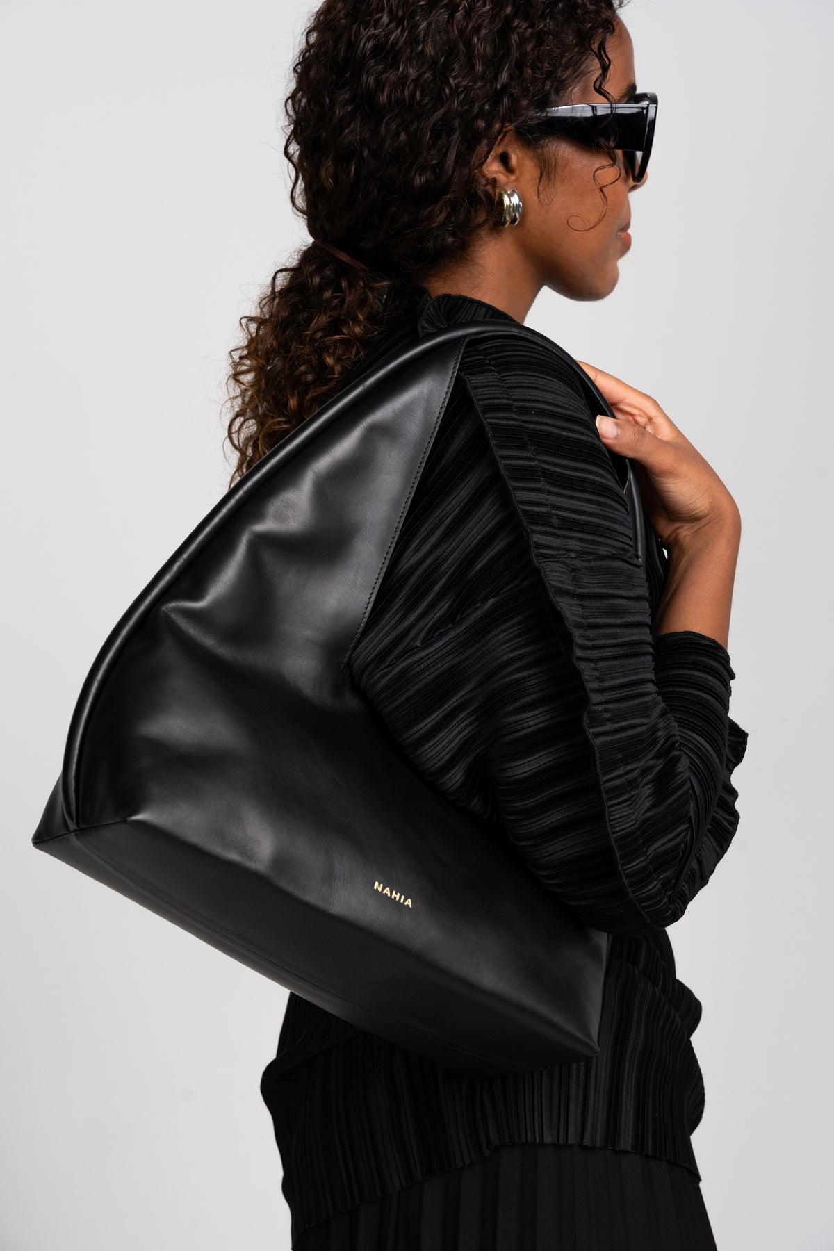 Kite Leather Bag - Black
