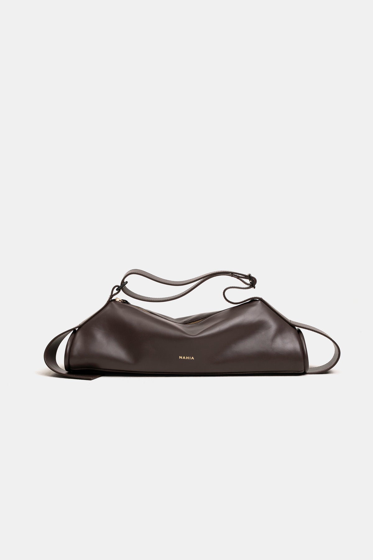 NAHIA ONA leather bag in dark brown