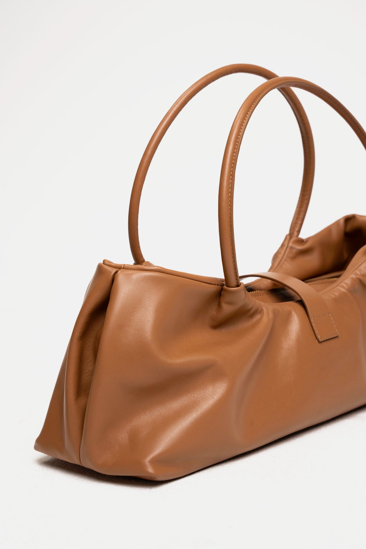 May Leather Bag - Caramel Brown
