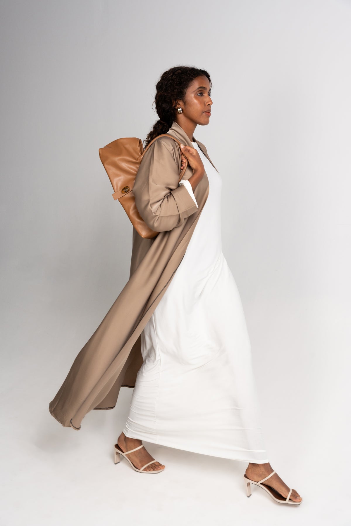 May Leather Bag - Caramel Brown