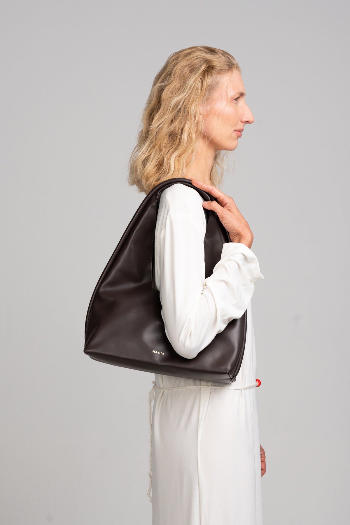 Kite Leather Bag - Dark Brown